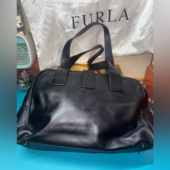 Furla Black Leather with Metallic Detail - Picture 5 of 12